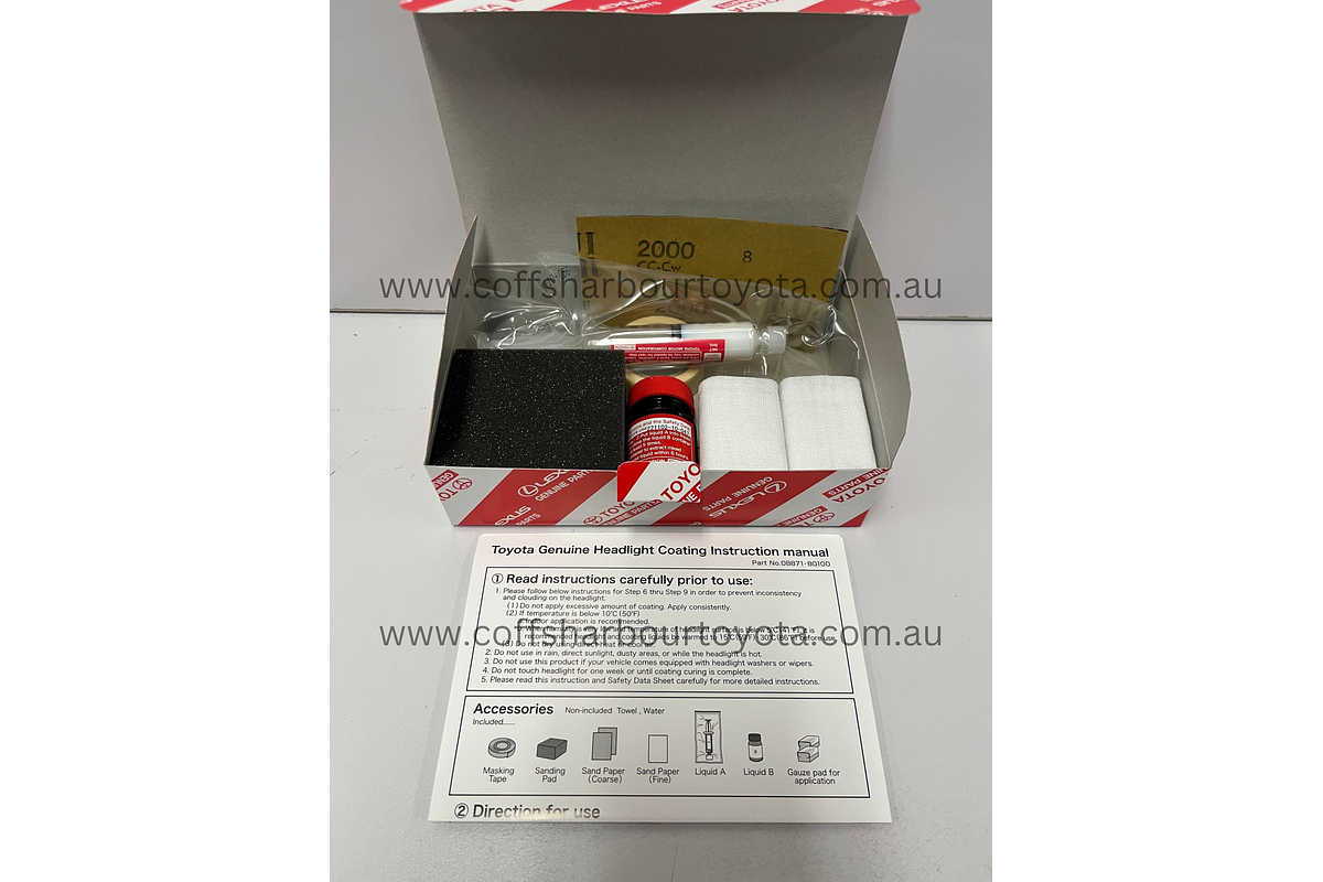 Toyota Headlight Cleaning Kit - 0887180100