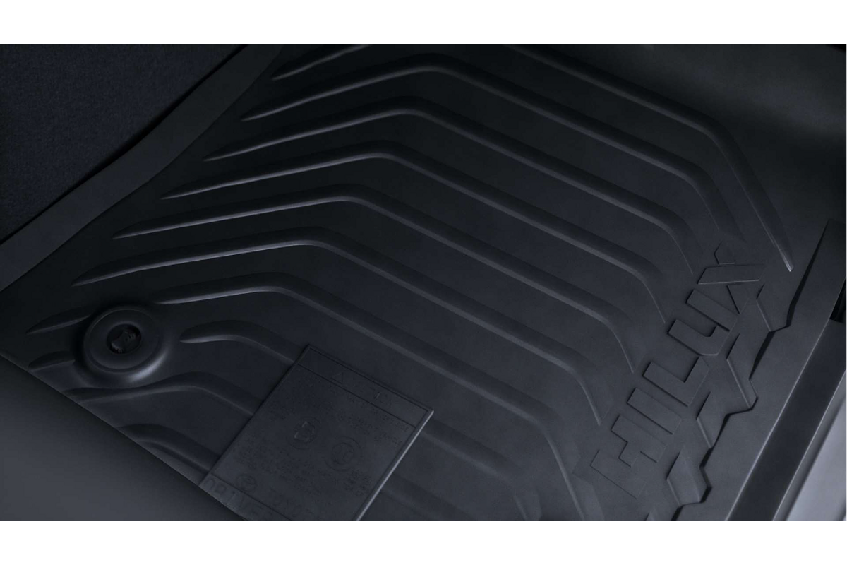 Toyota Rubber Floor Mats - Hilux 2015-onwards - PZQ2089090