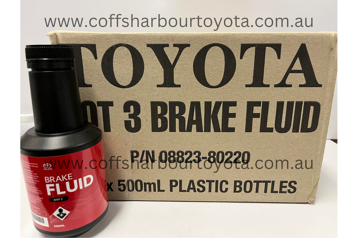 Toyota Brake Fluid Dot 3 500ml x 12 Pack - 0882380220