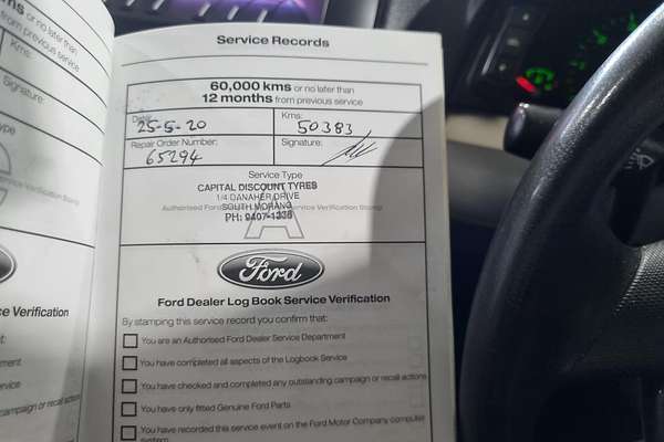2012 Ford Falcon Ute FG MkII Rear Wheel Drive
