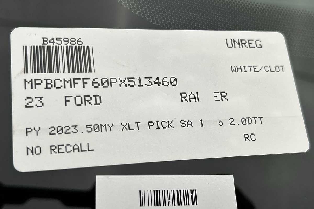 2023 Ford Ranger XLT 4X4 2.0L