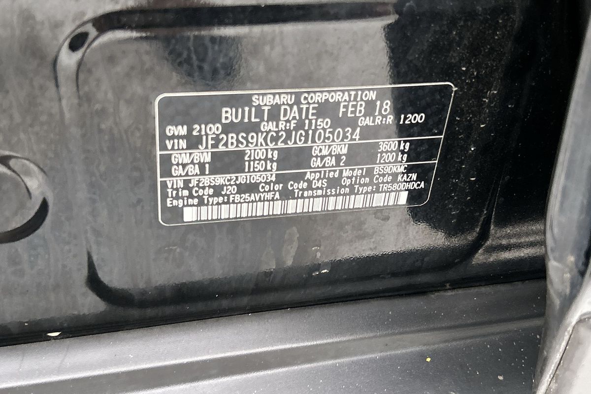 2018 Subaru Outback 2.5i Premium 5GEN