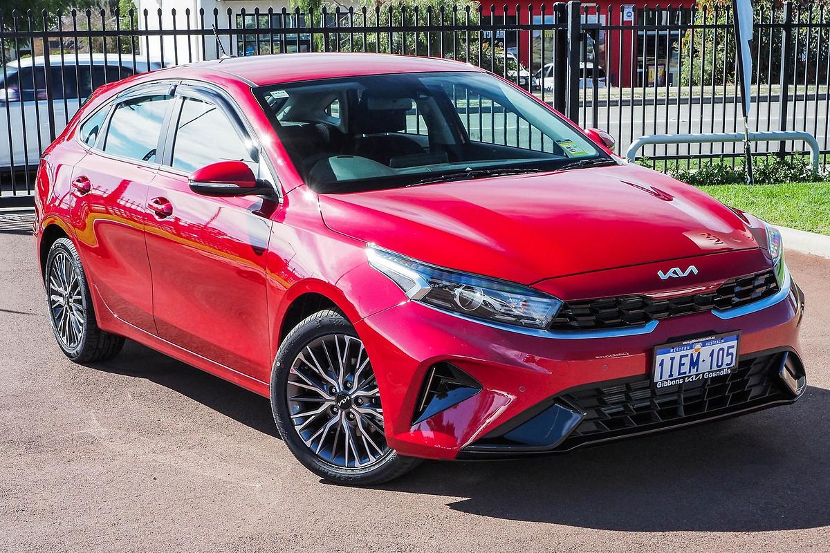 SOLD 2024 Kia Cerato Sport in Runway Red / Demo Hatch Gosnells WA