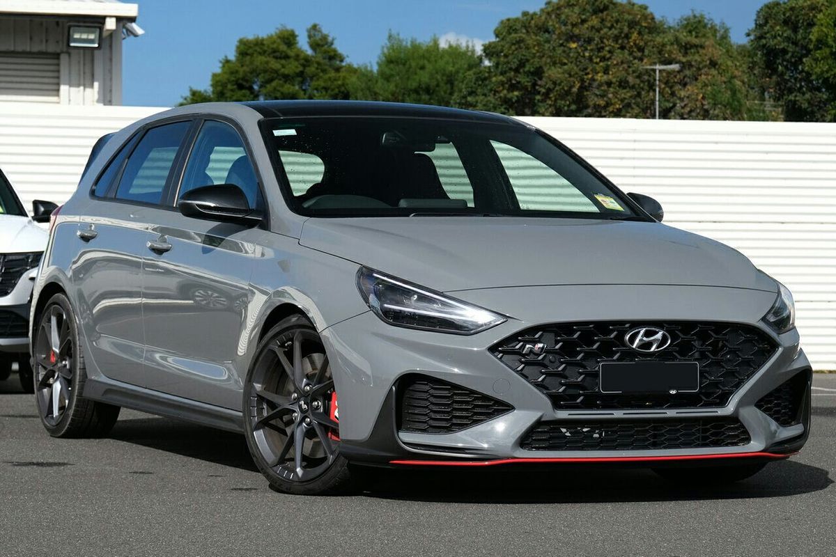 SOLD 2023 Hyundai i30 N Premium in SHADOW GREY New Hatch Victoria Park WA