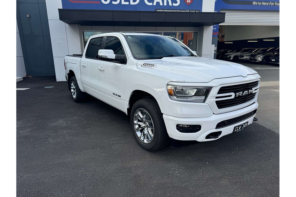SOLD 2023 RAM 1500 Laramie Sport RamBox in Bright White Demo Ute Ballarat VIC
