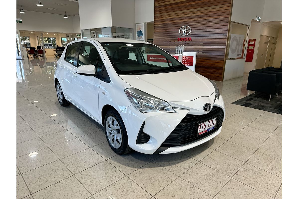 SOLD 2019 Toyota Yaris Ascent in White | Used Hatch | Gympie QLD