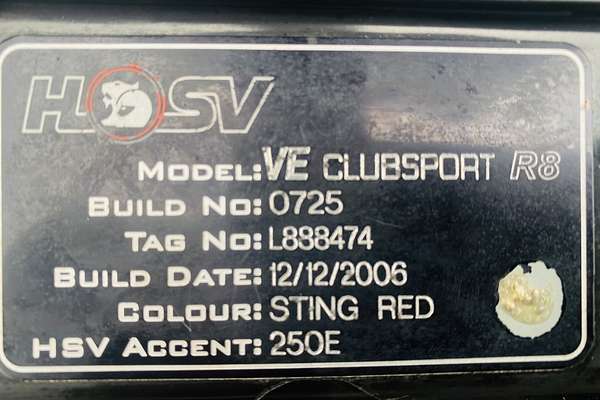 2006 Holden Special Vehicles ClubSport R8 E Series