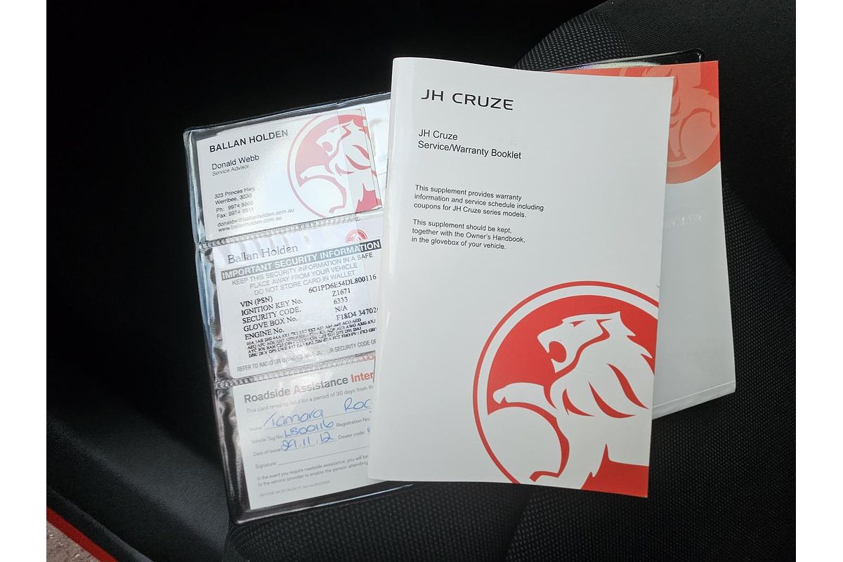 2012 Holden Cruze CD JH Series II