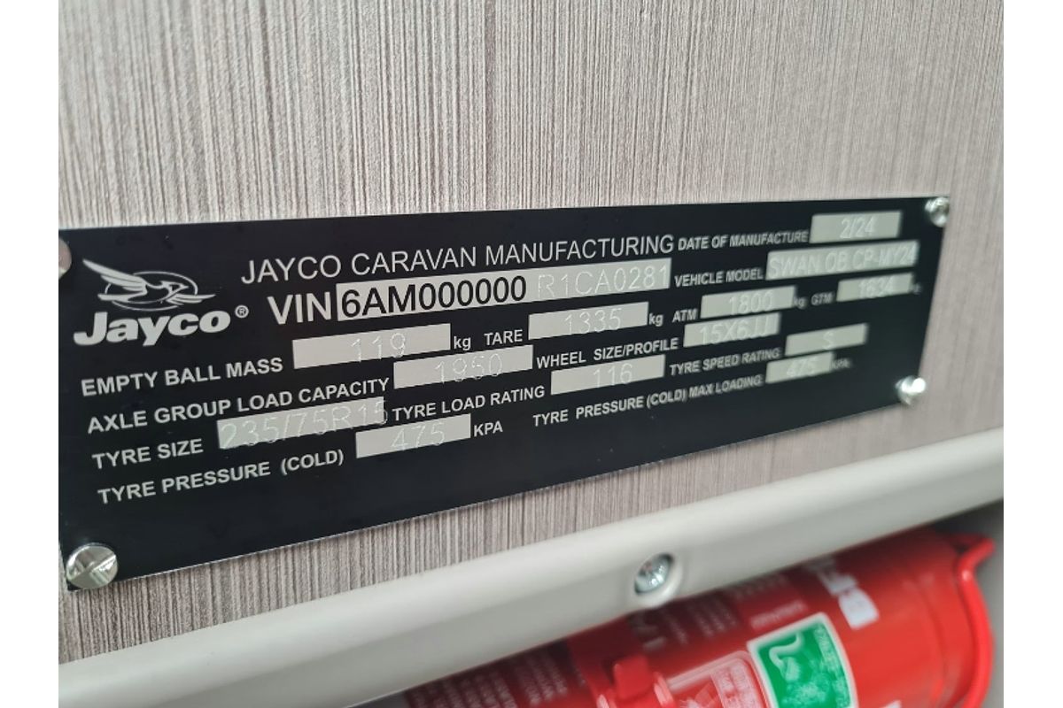 2024 Jayco SWAN CAMPER OB.CP-MY24