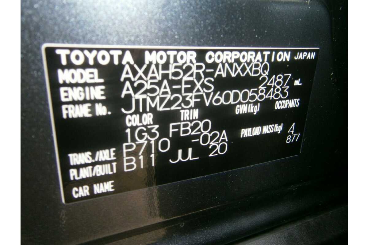 2020 Toyota RAV4 GX (2WD) Hybrid NAV Axah52R
