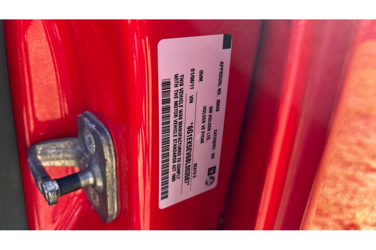 2011 Holden Commodore SV6 VE II MY12