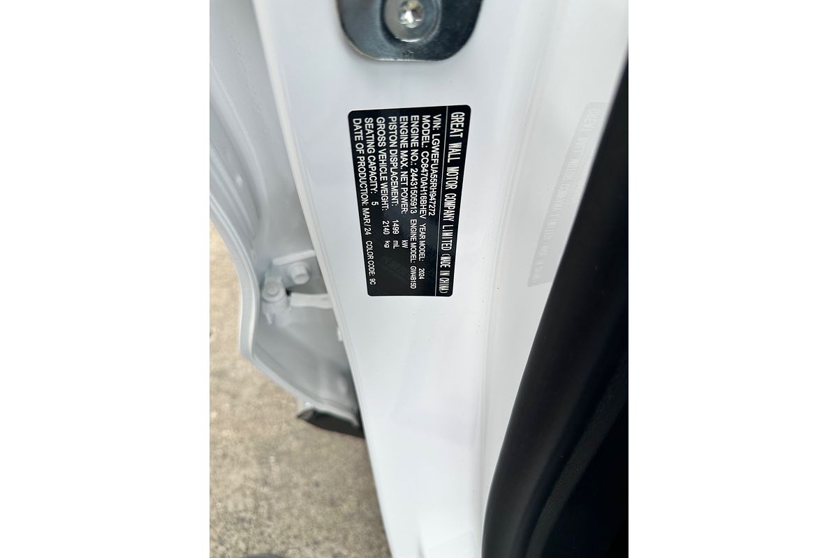 2024 GWM Haval H6 Lux Hybrid B01
