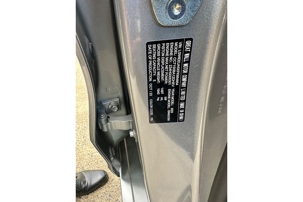 2023 GWM Haval Jolion Lux Hybrid A01
