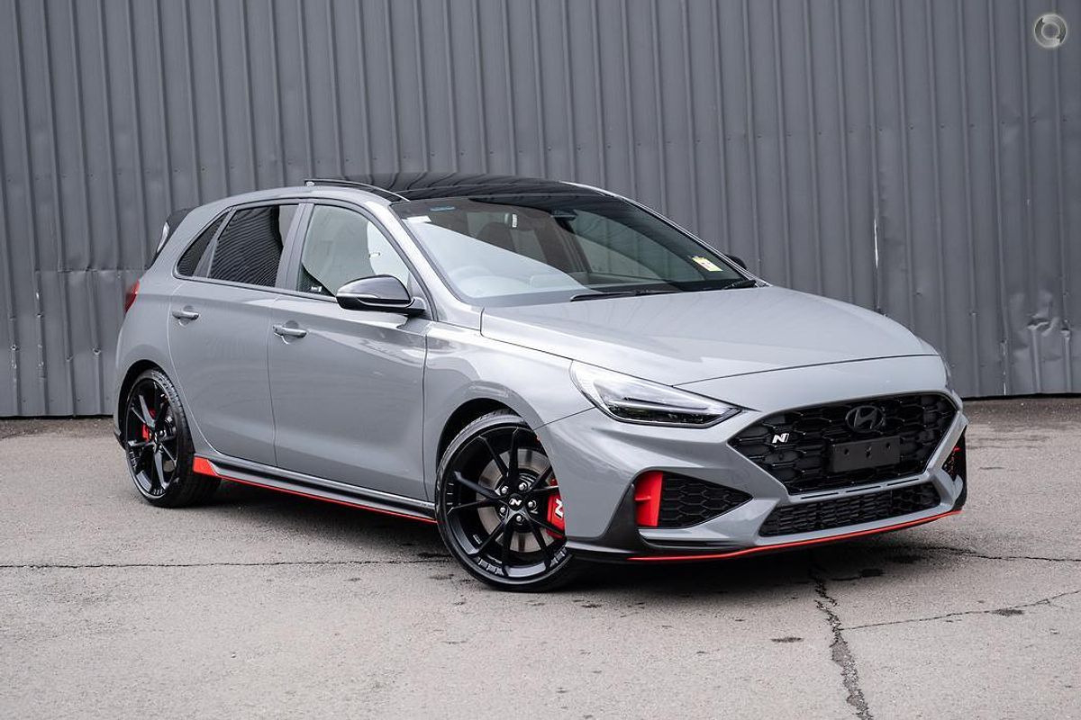 2024 Hyundai i30 N Premium in SHADOW GREY | Demo Hatch | Kings Park NSW