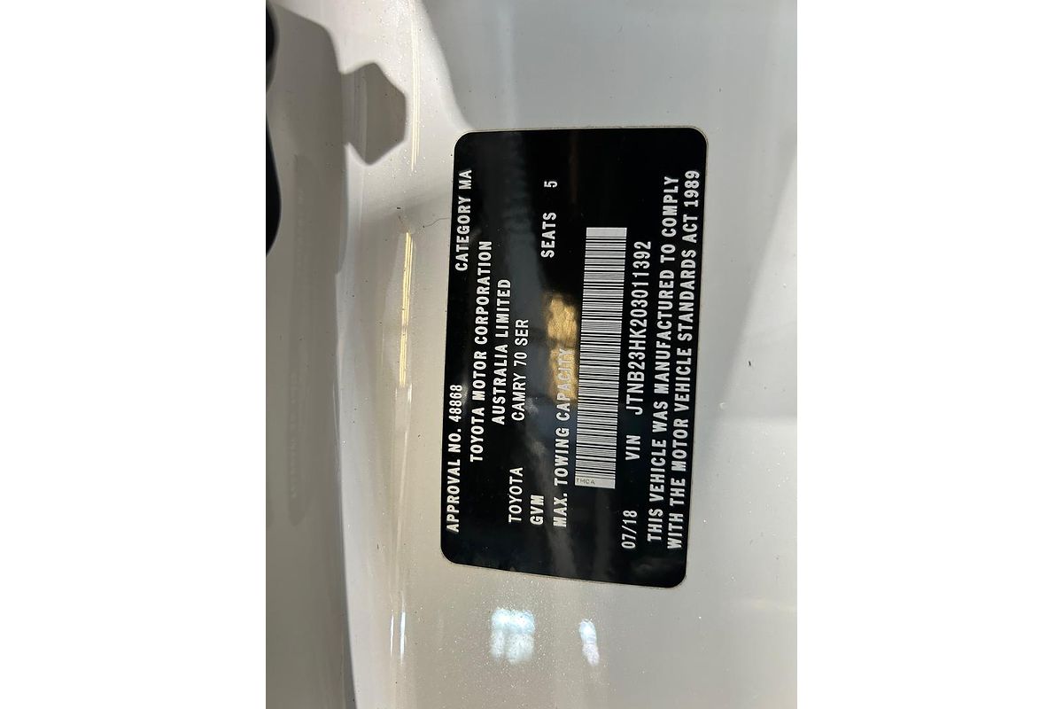 2018 Toyota Camry SL AXVH71R