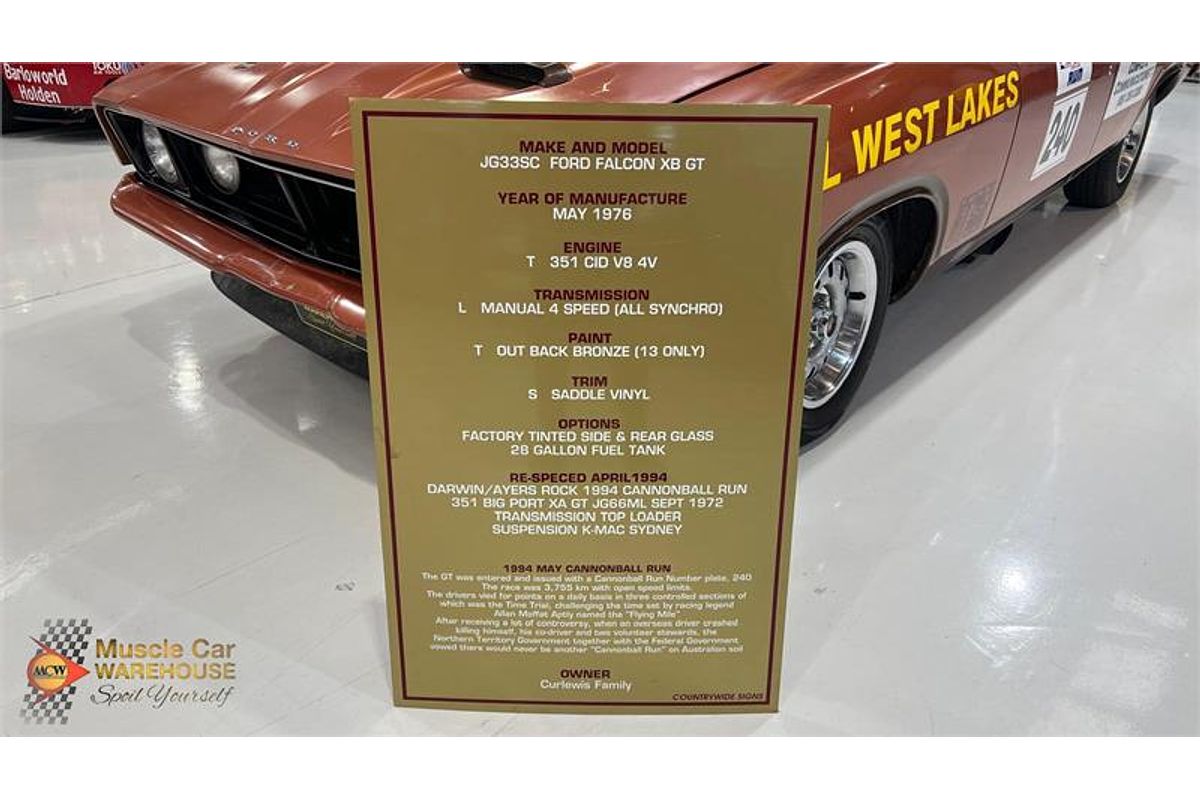 1976 Ford FALCON GT XB
