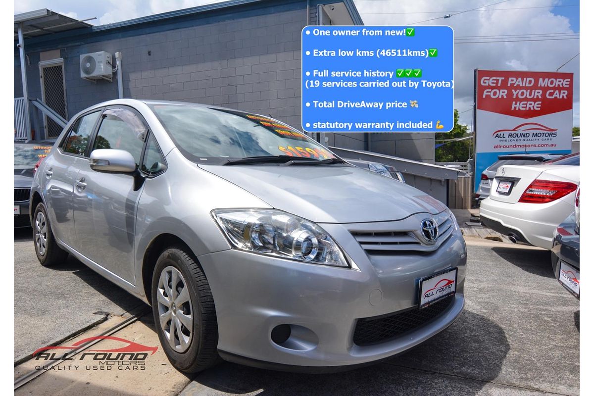 2010 Toyota COROLLA ASCENT ZRE152R MY10