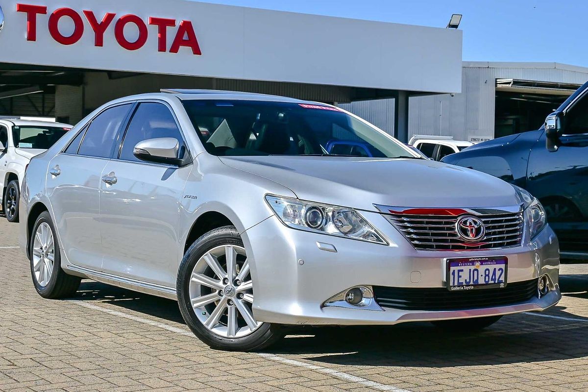 2013 Toyota Aurion Presara in Silver Pearl Used Sedan Morley WA