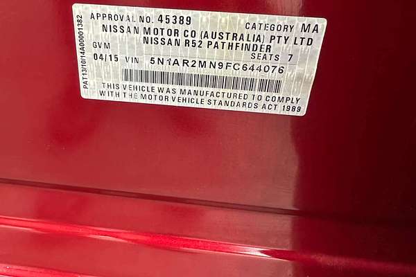 2015 Nissan Pathfinder ST R52