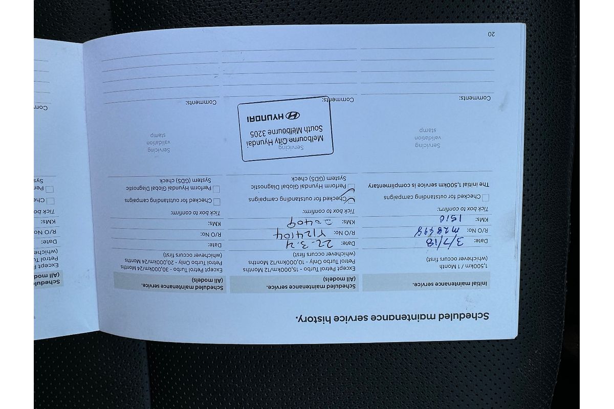 2018 Hyundai Santa Fe Active X in Blue Used SUV Hastings VIC