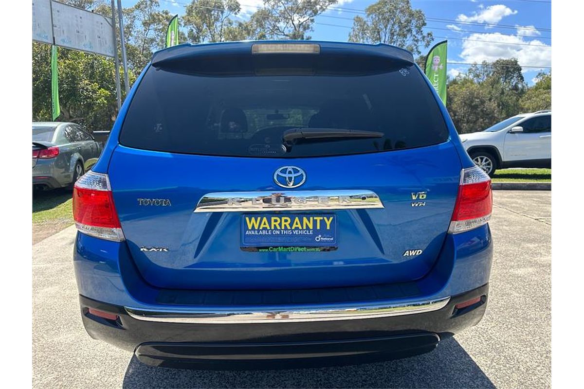 2010 Toyota KLUGER KX-R (4x4) 7 SEAT GSU45R MY11 UPGRADE