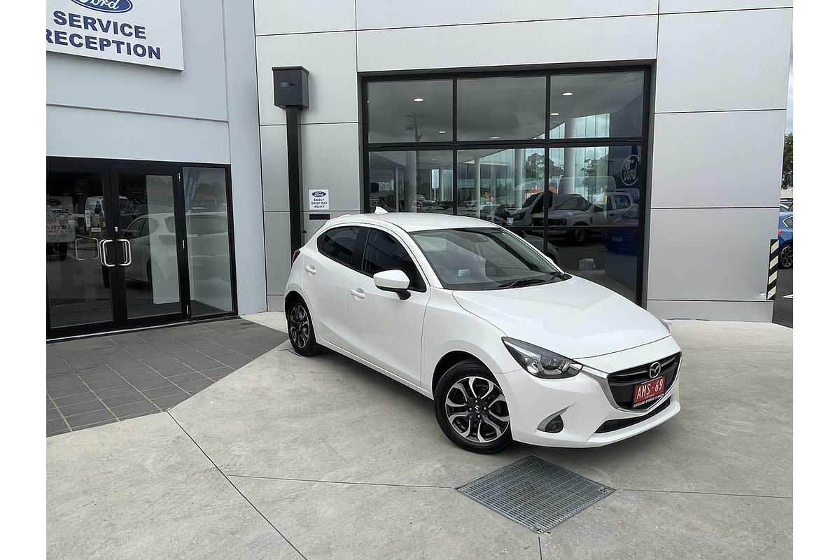 SOLD 2018 Mazda 2 Genki in White Used Hatch Hoppers Crossing VIC