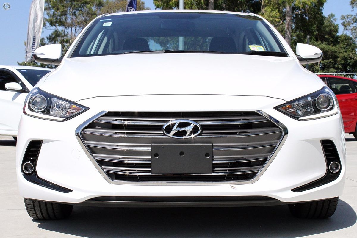 SOLD 2018 Hyundai Elantra Elite in White Used Sedan Hoppers