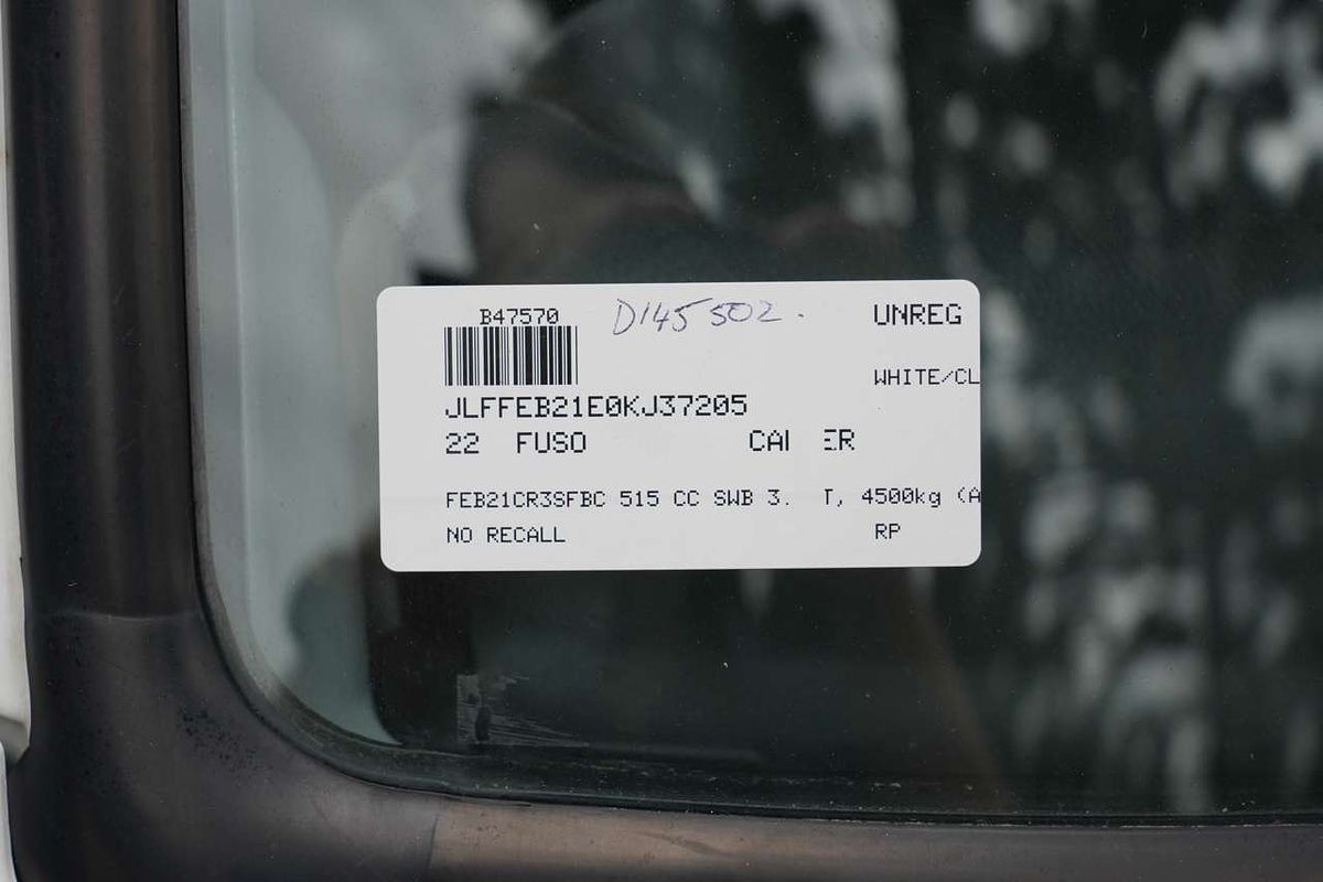 2022 Fuso Canter 515 4x2 SWB