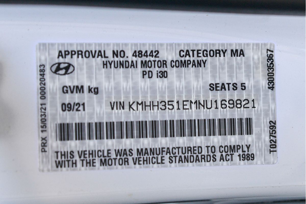 2021 Hyundai i30 PD.V4