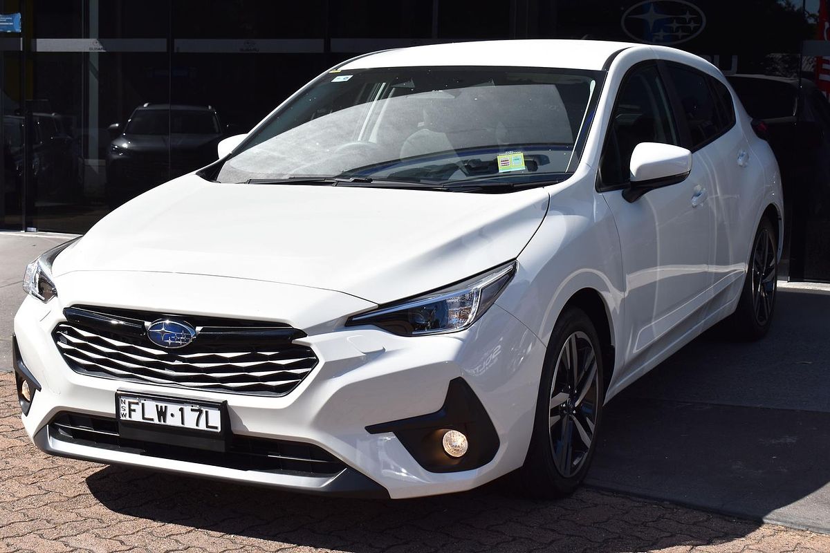 2024 Subaru Impreza 2.0L in White Demo Hatch Sutherland NSW