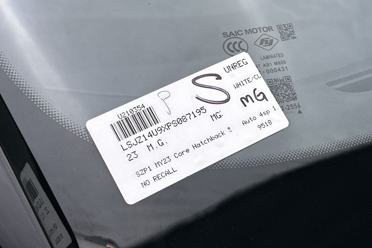 2023 MG MG3 Core