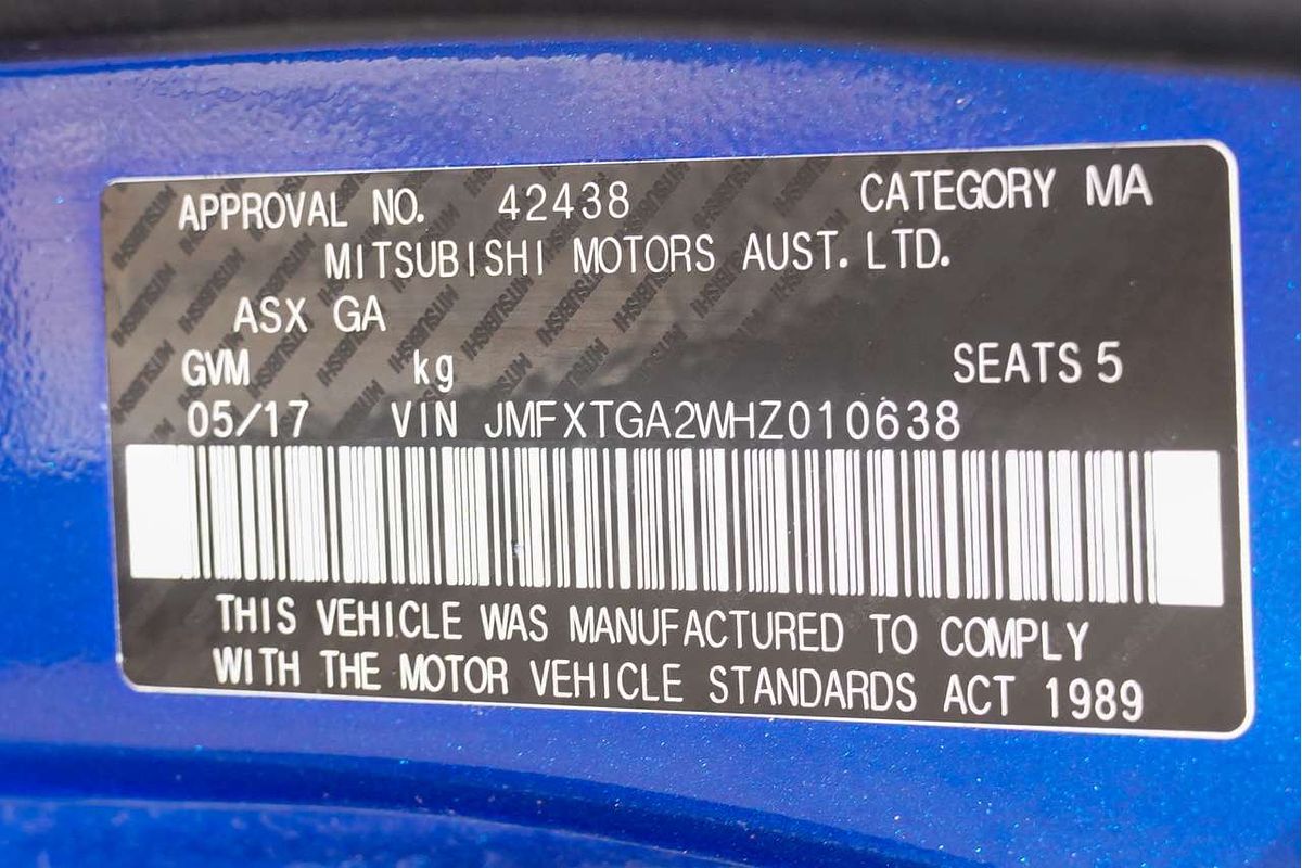 2017 Mitsubishi ASX LS XC