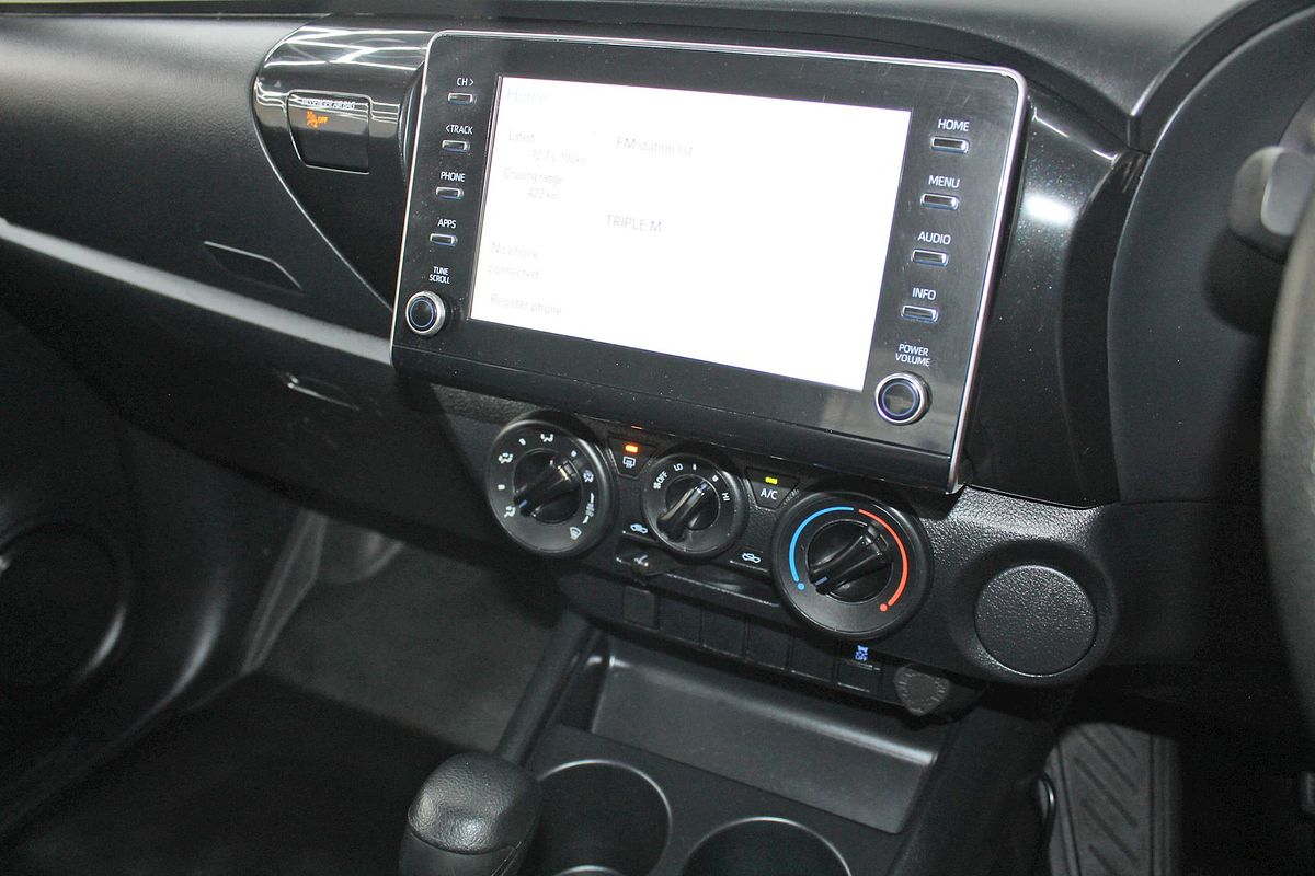 2020 Toyota Hilux Workmate in WHITE Used Ute Burleigh Heads QLD