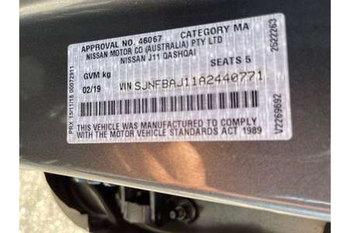 2019 Nissan QASHQAI ST J11 Series 2