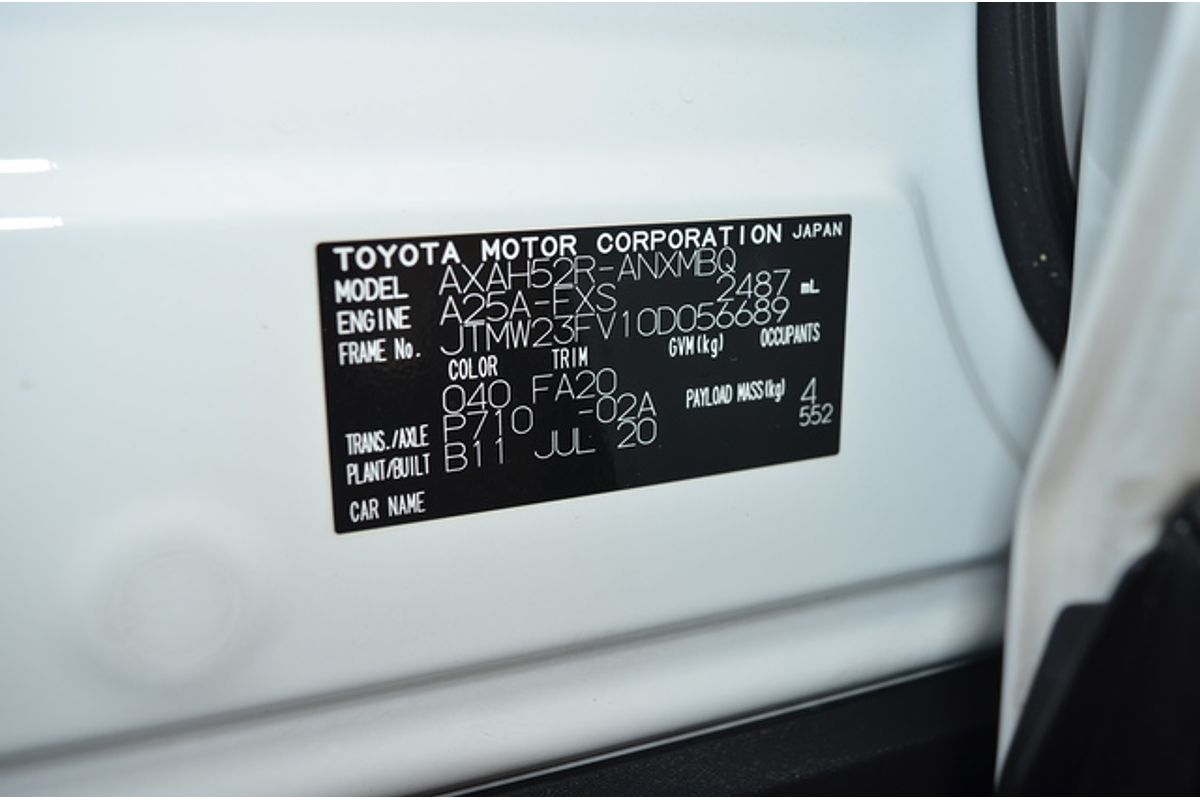 2020 Toyota RAV4 GXL AXAH52R
