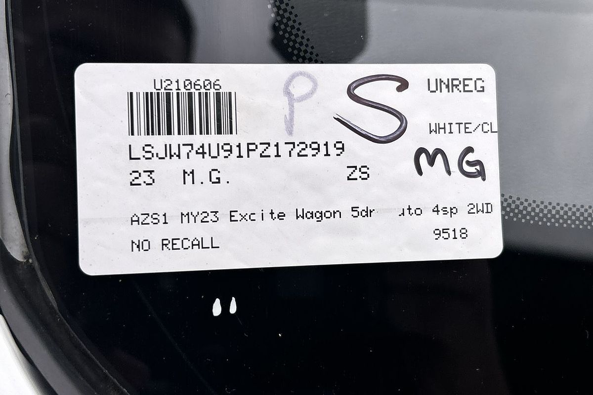 2023 MG ZS Excite AZS1