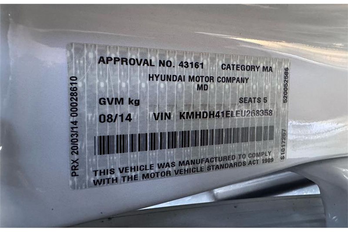 2014 Hyundai ELANTRA TROPHY MD SERIES 2 (MD3)