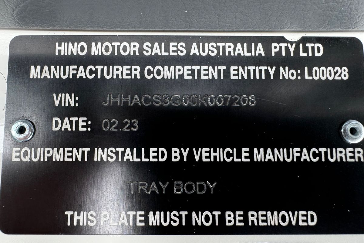 2023 Hino 300 Series 616 Alloy Tray 4x2 SWB