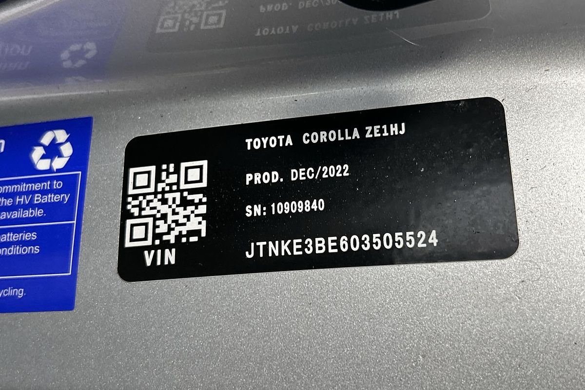 2022 Toyota Corolla ZR MZEA12R