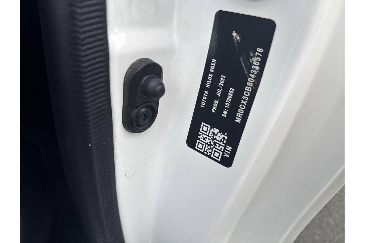 2022 Toyota Hilux Workmate TGN121R Rear Wheel Drive