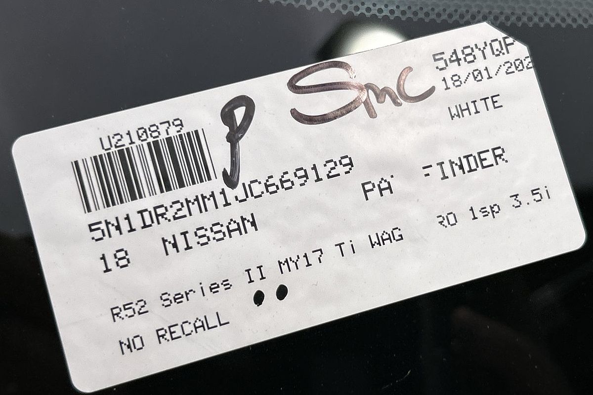 2018 Nissan Pathfinder Ti R52 Series II