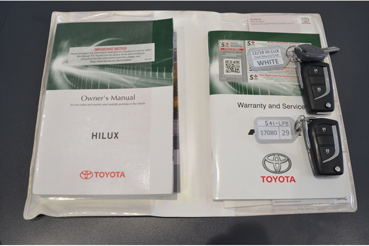 2018 Toyota Hilux Workmate GUN122R Rear Wheel Drive