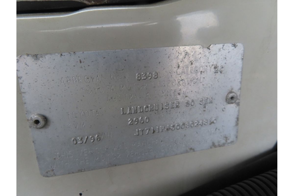 1996 Toyota Landcruiser Standard HZJ80R