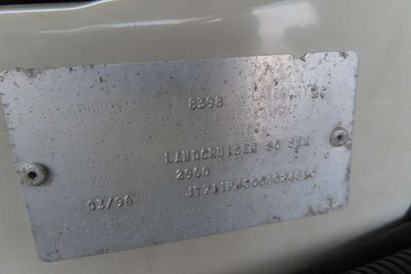 1996 Toyota Landcruiser Standard HZJ80R