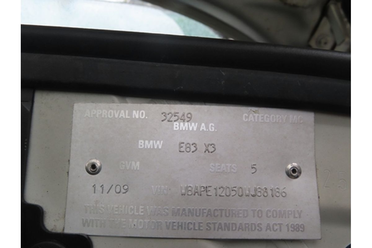 2009 BMW X3 xDrive20d Lifestyle E83