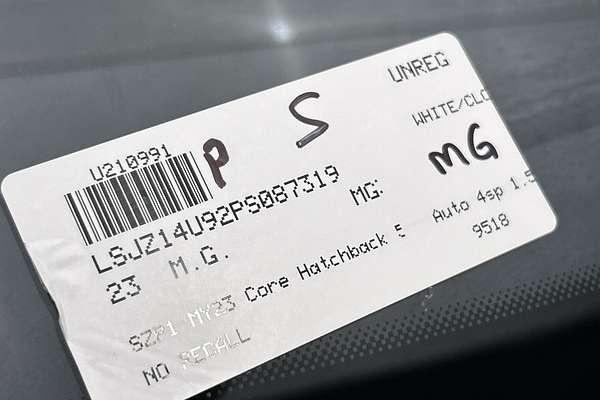 2023 MG MG3 Core