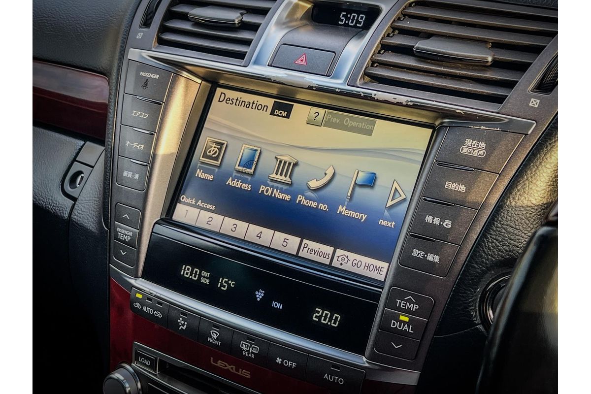 2012 Lexus LS LS460 Sports USF40R
