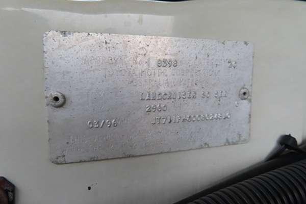 1996 Toyota Landcruiser Standard HZJ80R
