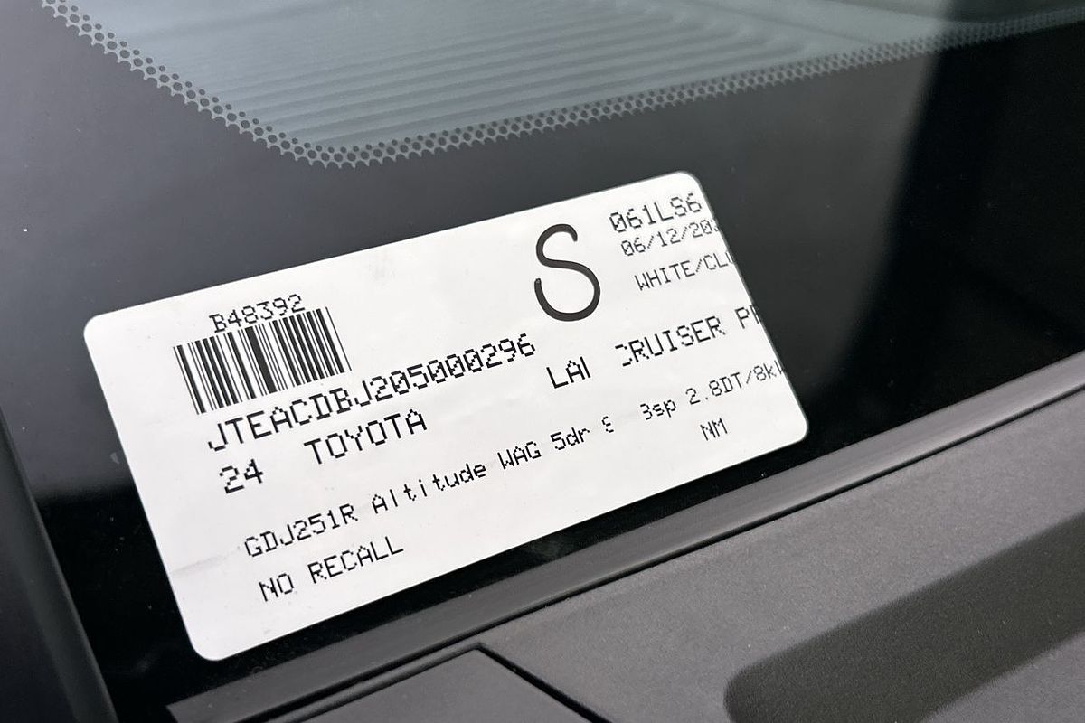 2024 Toyota Landcruiser Prado Altitude GDJ251R