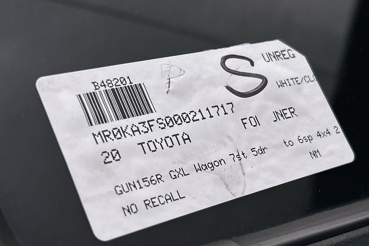 2020 Toyota Fortuner GXL GUN156R